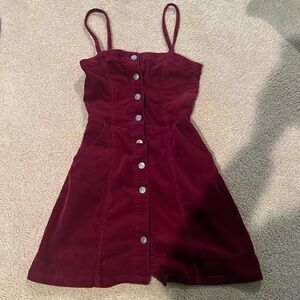 red size 0 dress H&M